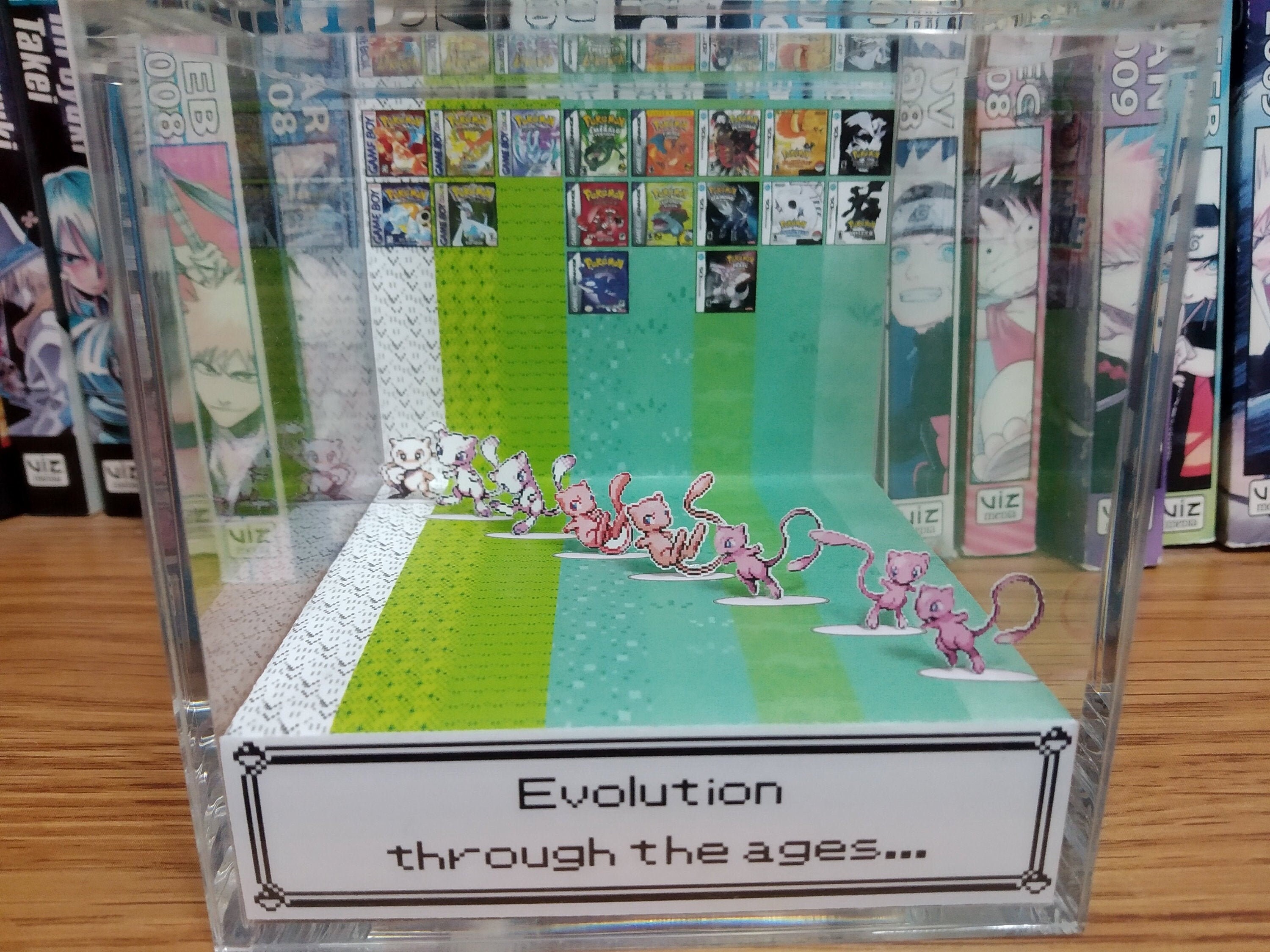 Generation Mew- Mew 3D Diorama Cube | Video Game Diorama Store